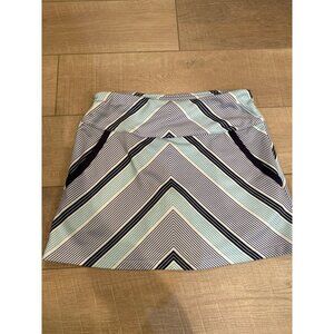 Adidas ClimaCool Womens Golf Skort With Built-In Shorts Size S Chevron Stripe